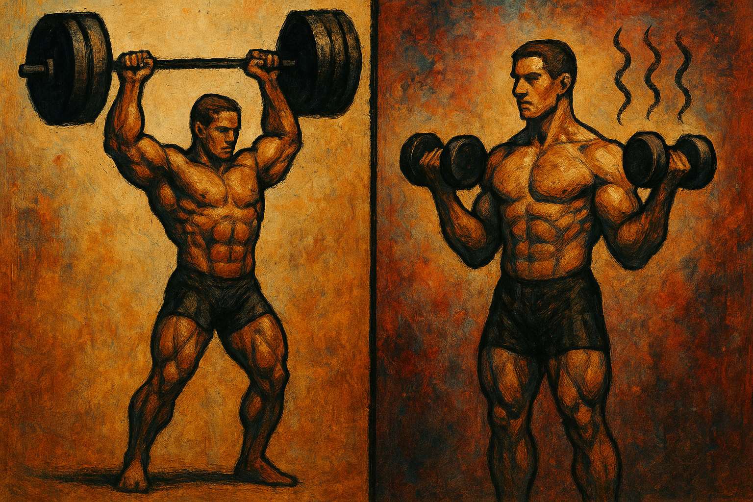 고중량 저중량 비교