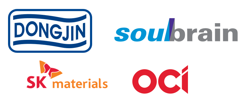대표적인 한국 반도체 소재 기업