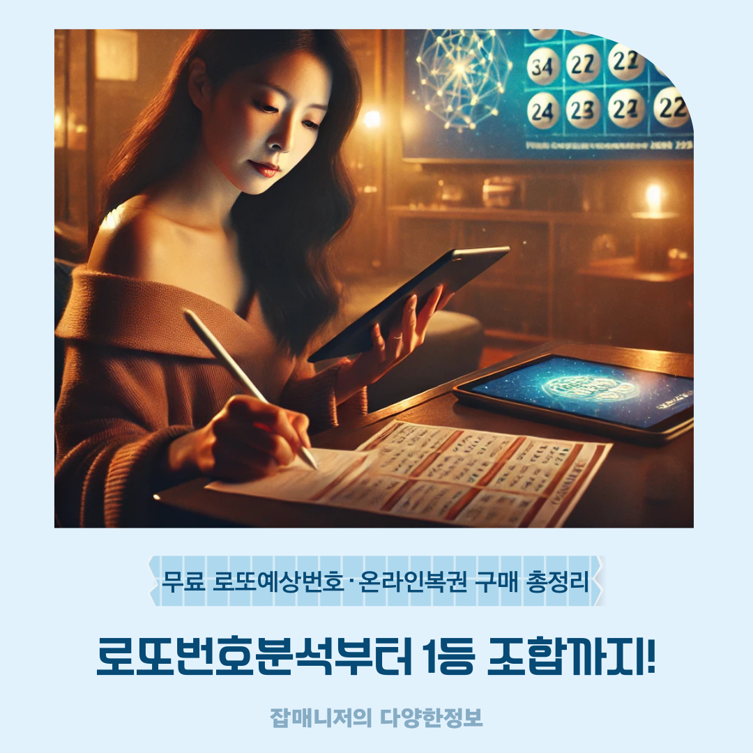 로또번호분석부터 1등 조합까지! 무료 로또예상번호·온라인복권 구매 총정리