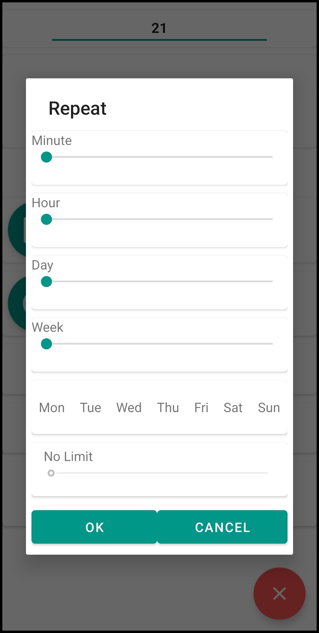 반복 시간 정하기
