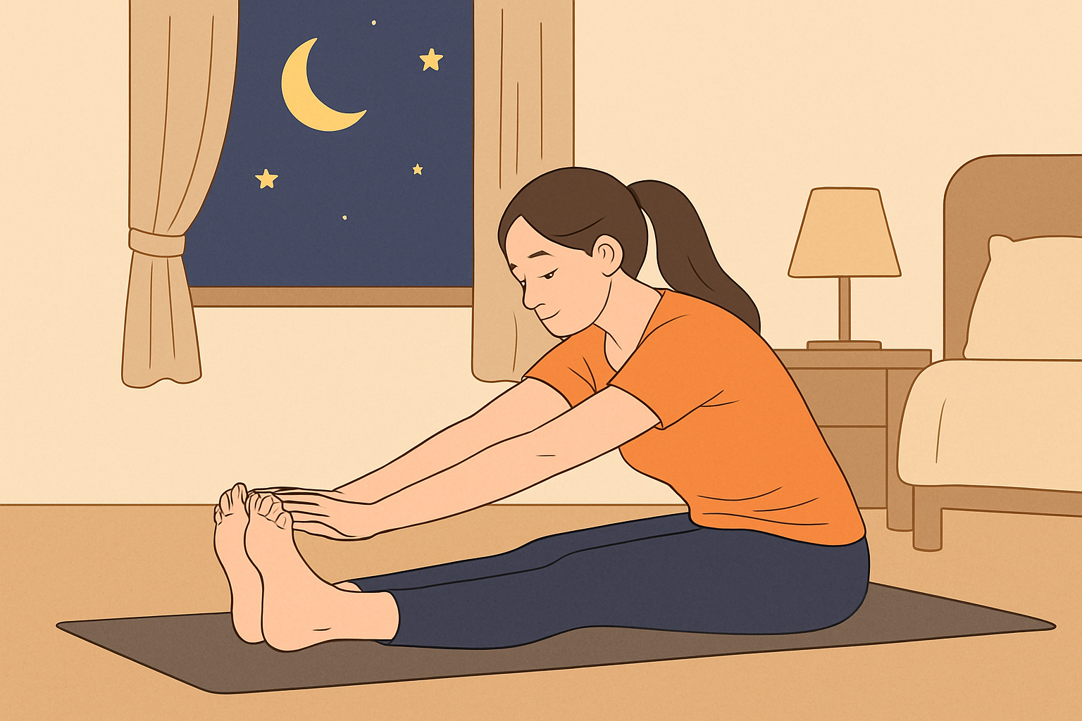 잠들기 전 이완 스트레칭