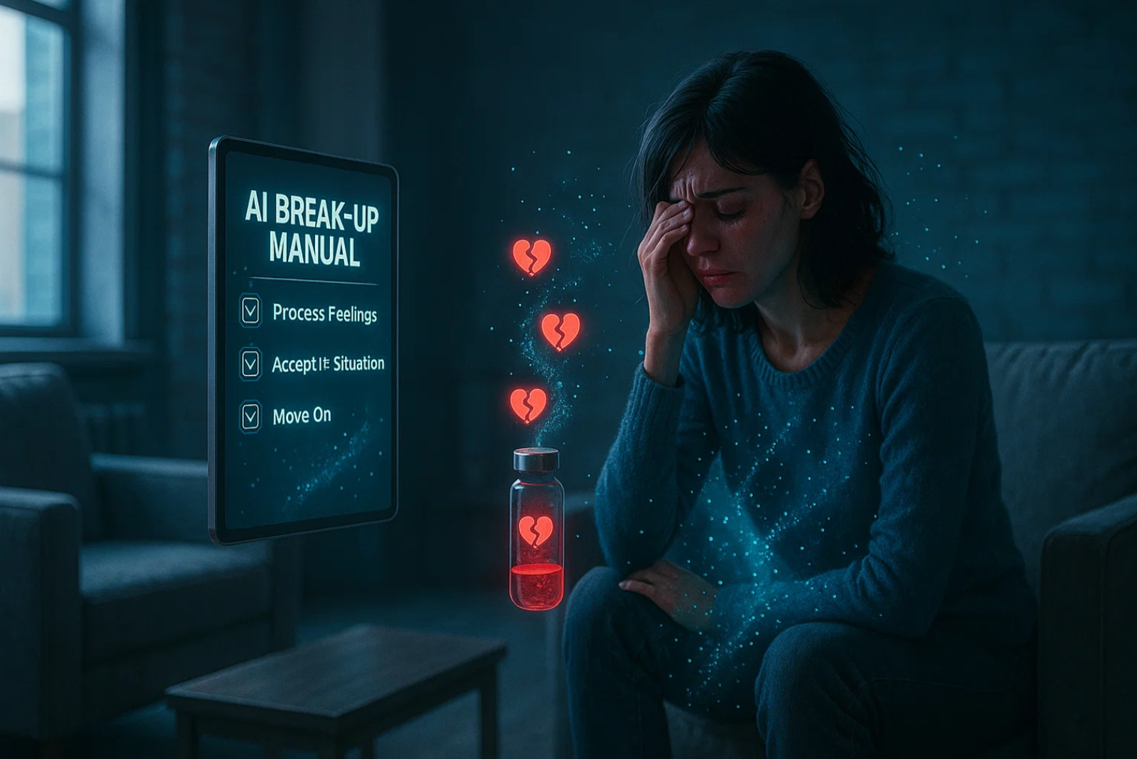 AI가 만든 이별 매뉴얼: 감정 정리를 데이터로 설계한다면 관련 사진