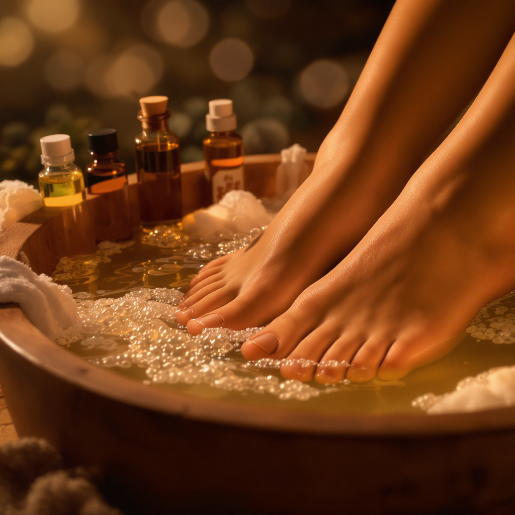 족욕과 아로마오일