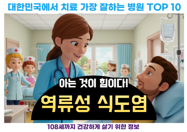 대한민국에서 역류성 식도염 가장 치료 잘하는 병원 TOP10, 질병코드
