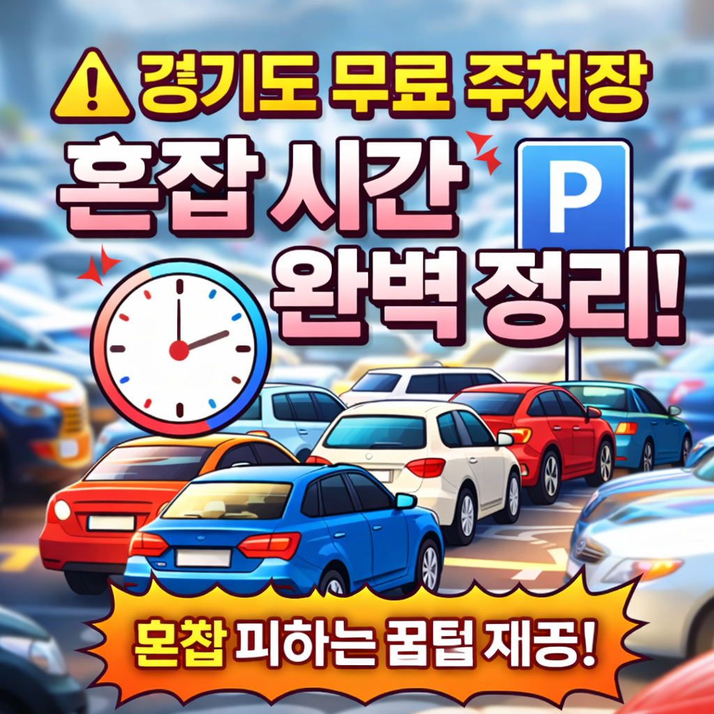 경기도 무료 주차장 어디가 한산할까? 주말&middot;평일 혼잡 시간대 분석부터 요일&middot;계절별 패턴, 실시간 주차 확인 팁까지! 주차 스트레스 줄이는 실전 정보 총정리.