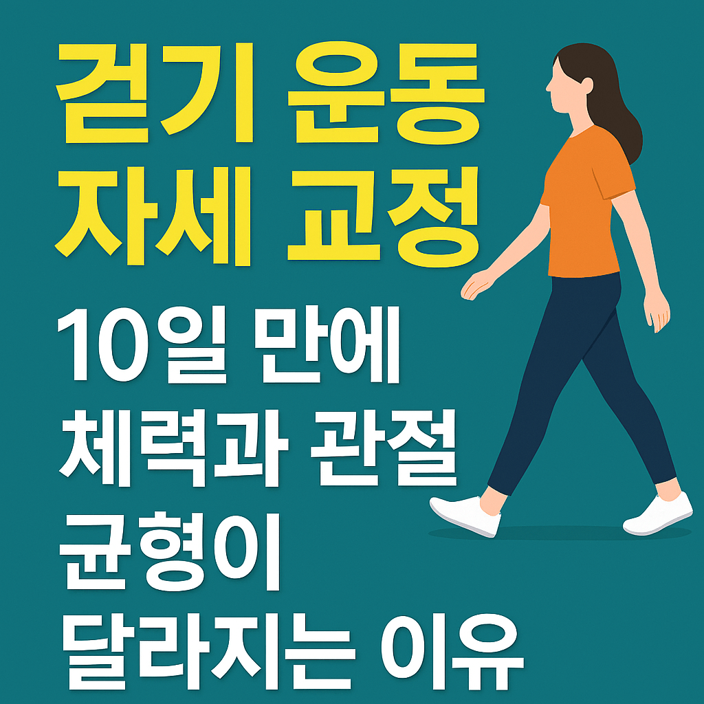 걷기 운동 자세 교정