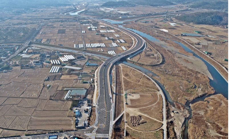 경주 강변로 전경