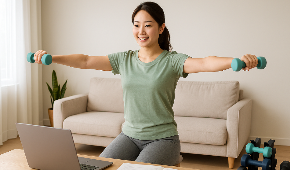 가벼운 덤벨 운동