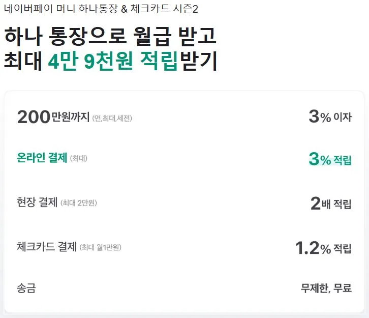네이버페이-머니-하나통장