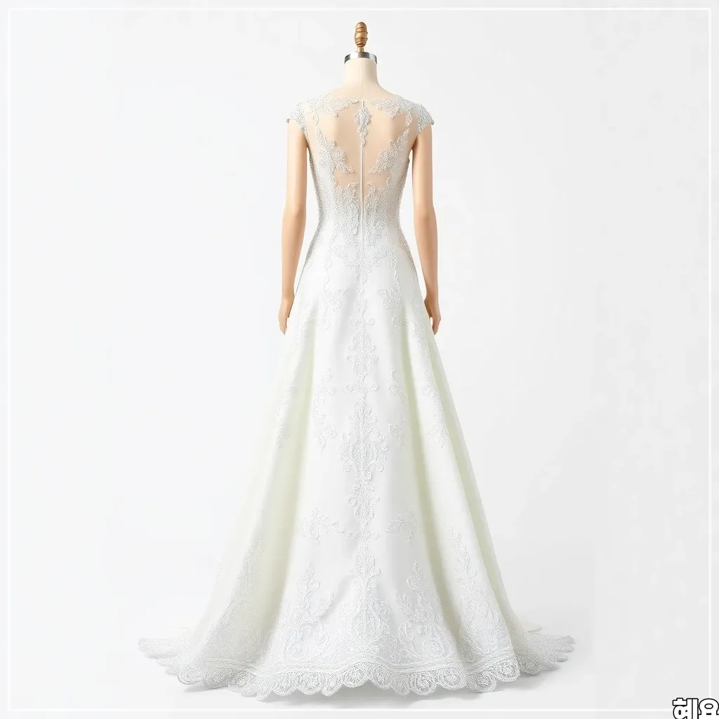 A라인-웨딩드레스를-입고-있는-마네킹