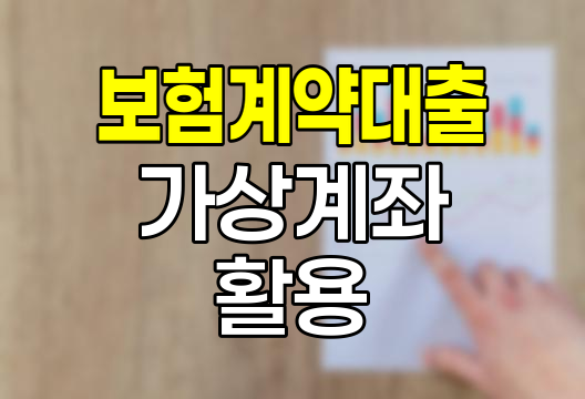 한화손해보험 보험계약대출 가상계좌 활용법