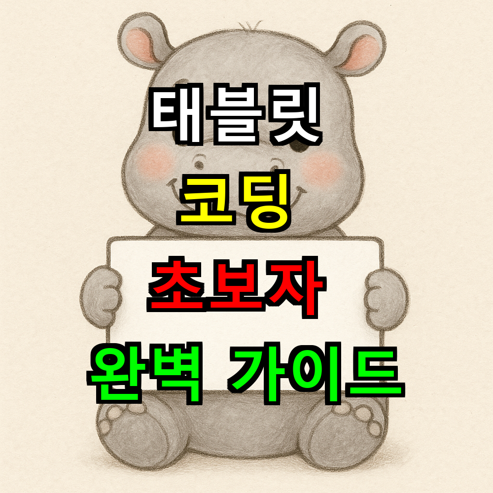 태블릿 코딩 공부법? 초보자 완벽 가이드 2025