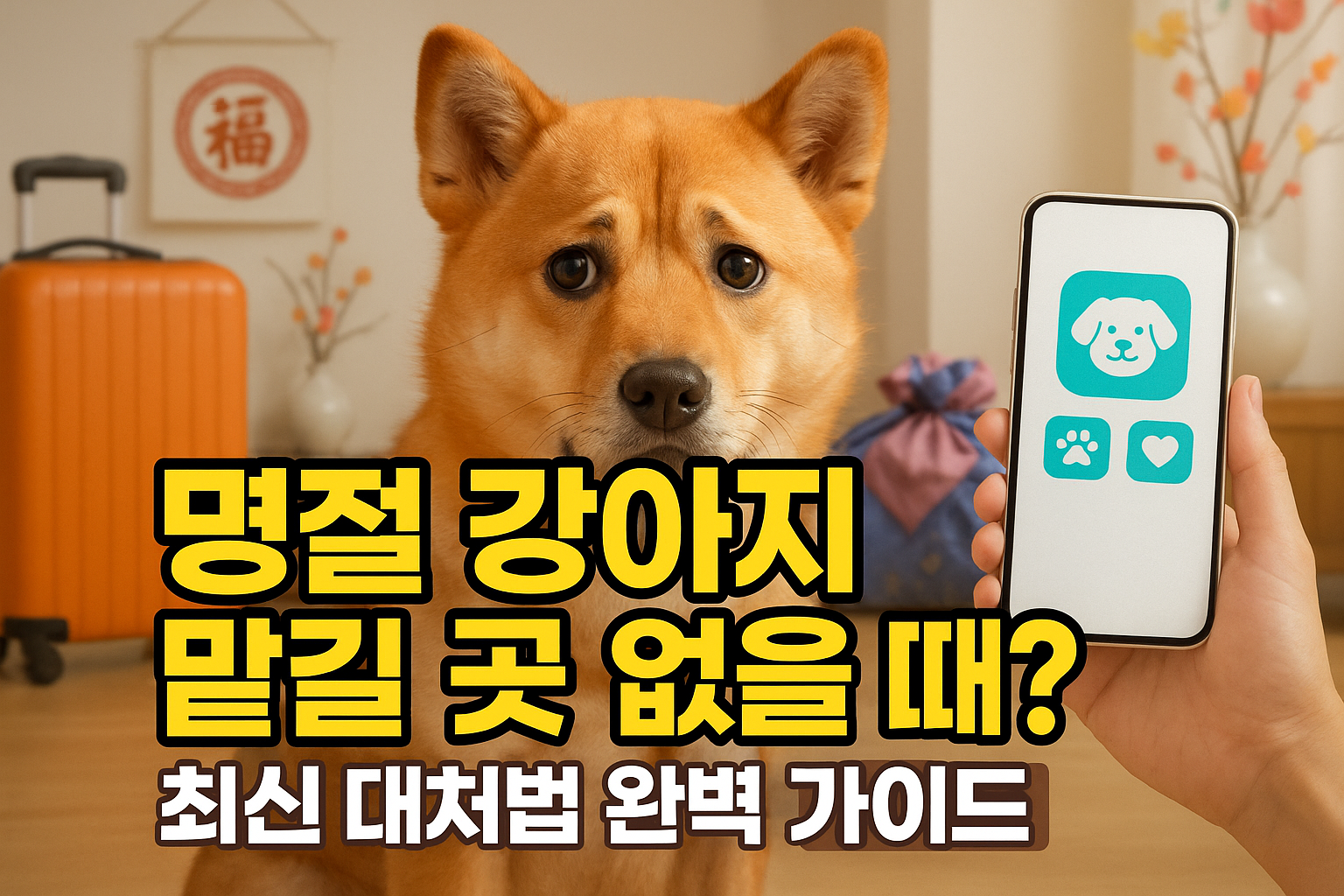 명절 강아지 맡길 곳 없을 때? 최신 대처법 완벽 가이드