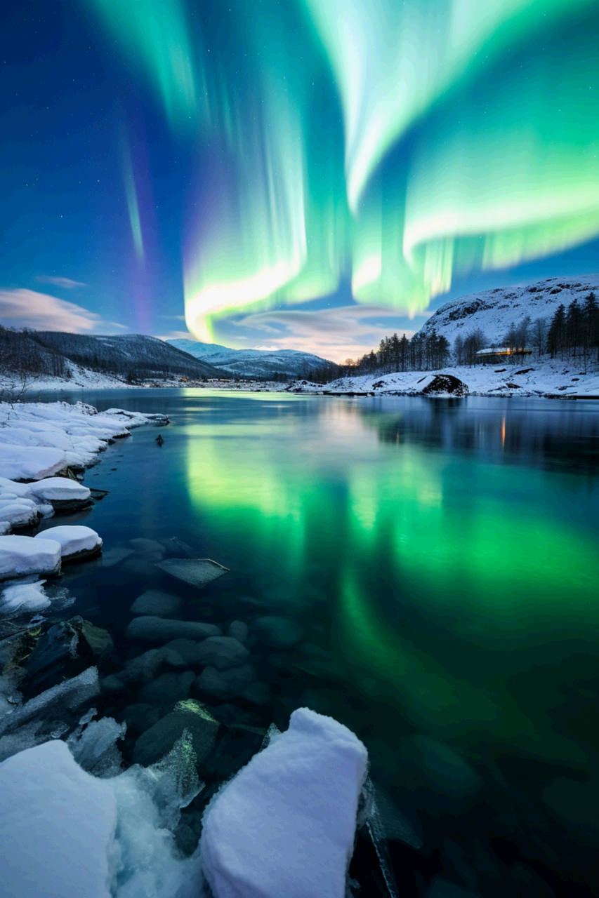 지구력의 미스터리 자기장과 극광의 아름다움