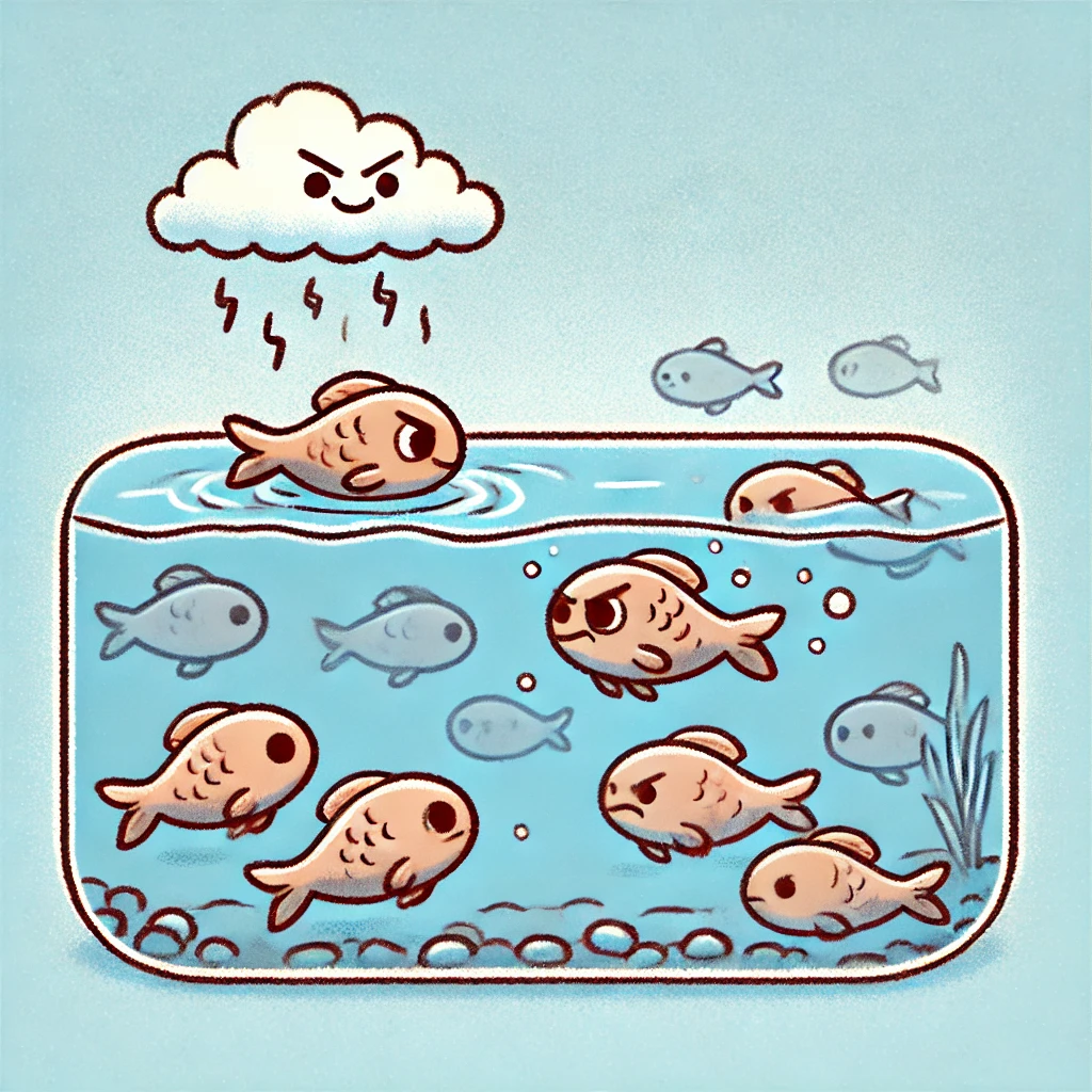 일어탁수(一魚濁水) 한 마리의 물고기가 물을 흐린다