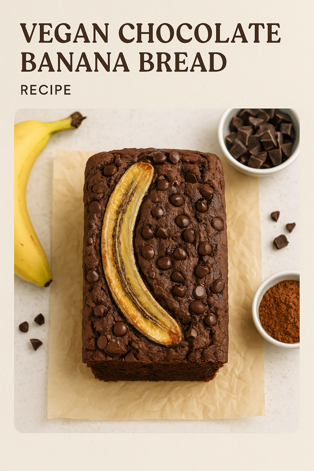 비건 초코 바나나 브레드