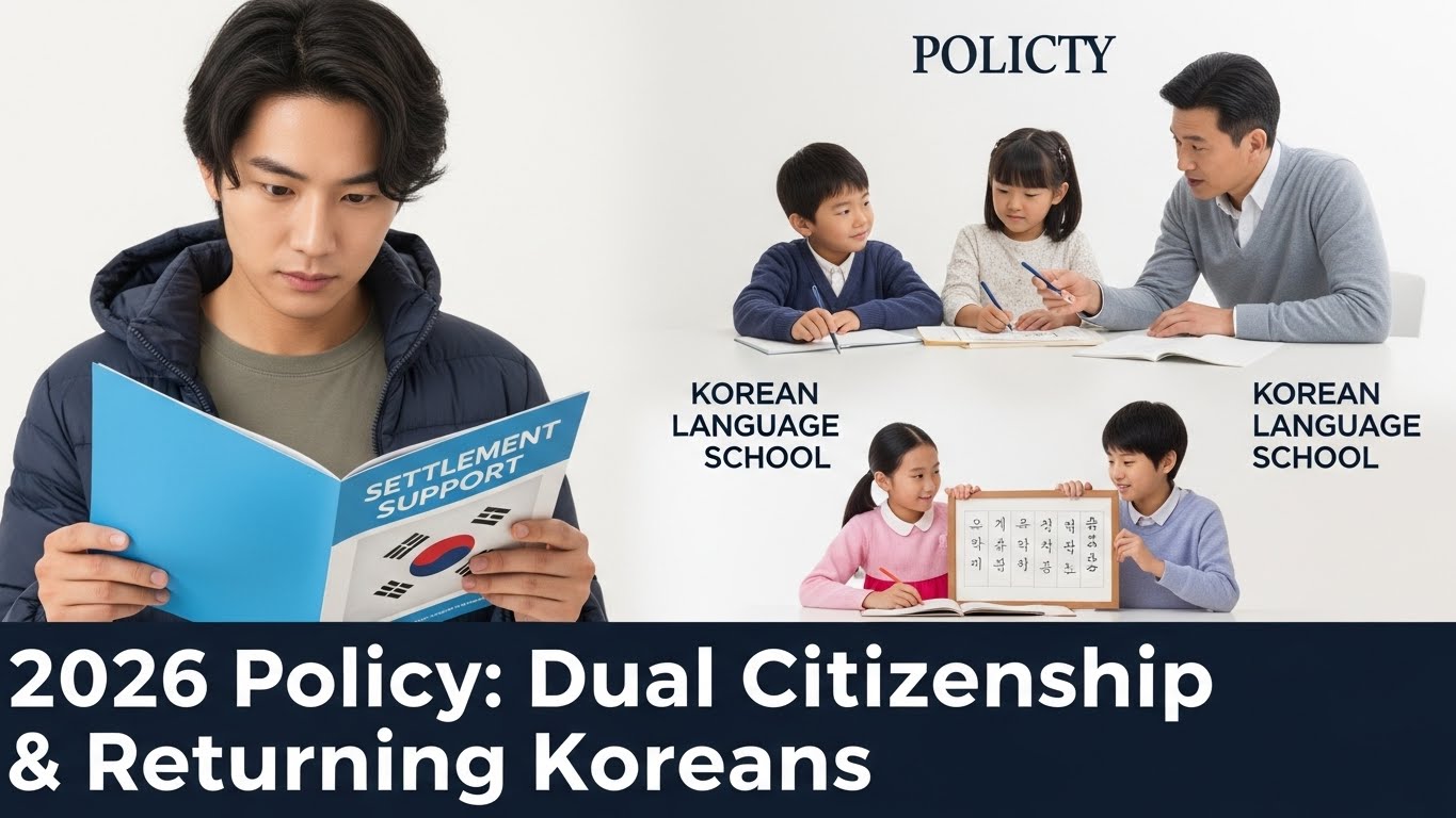 2026 재외동포 정책 대전환 ❘ 귀환동포 86만 명, '정착지원과' 신설과 복수국적 50세 하향의 의미