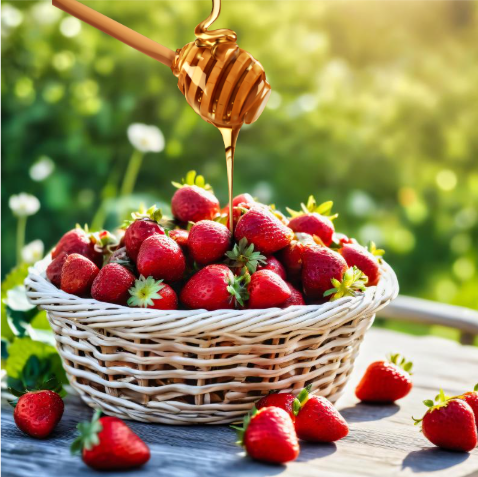 꿀과 딸기로 봄철 피부 미백 관리