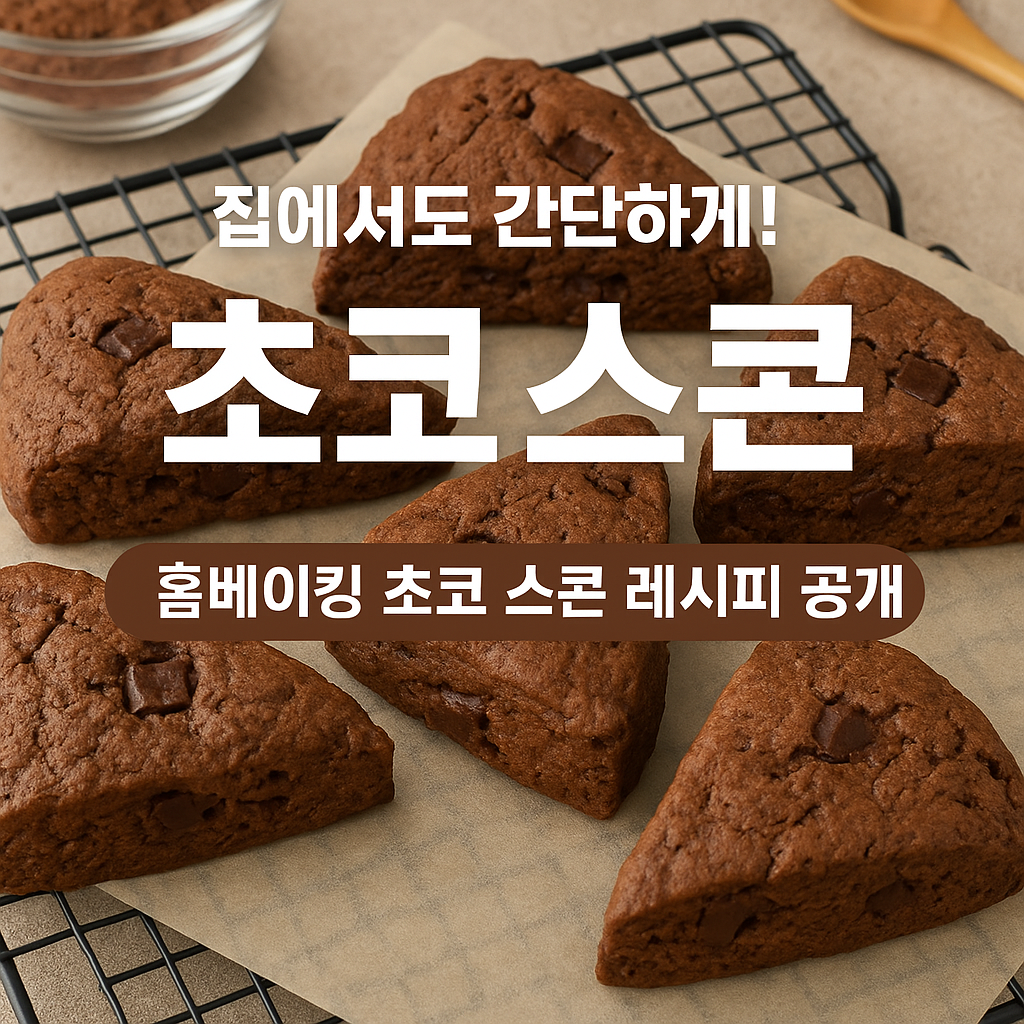 초코 스콘 레시피