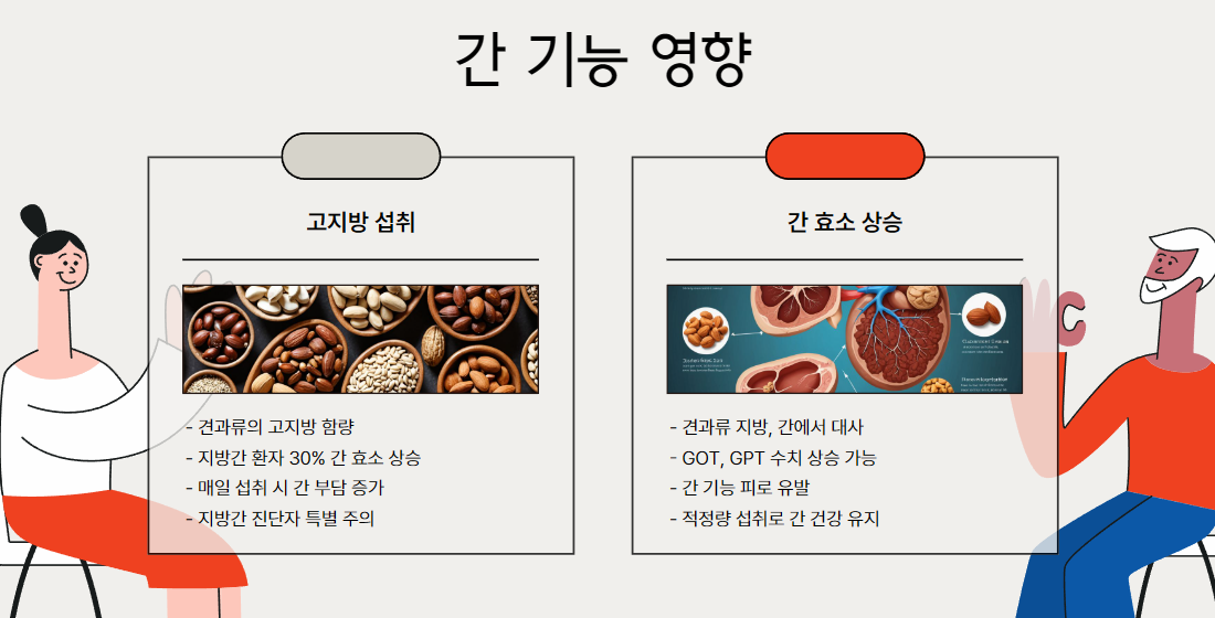 간 기능에 미치는 영향