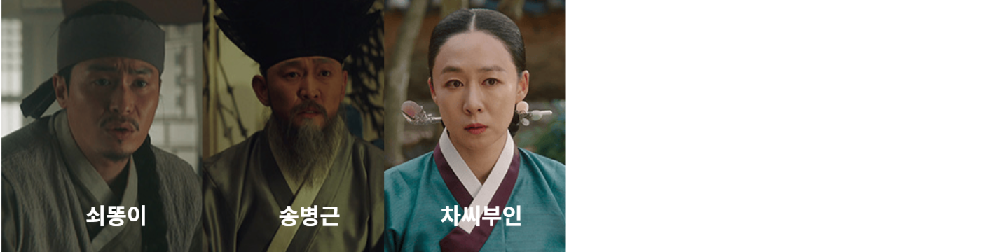 옥씨부인전 쇠똥이,송병근,차씨부인 출처:JTBC