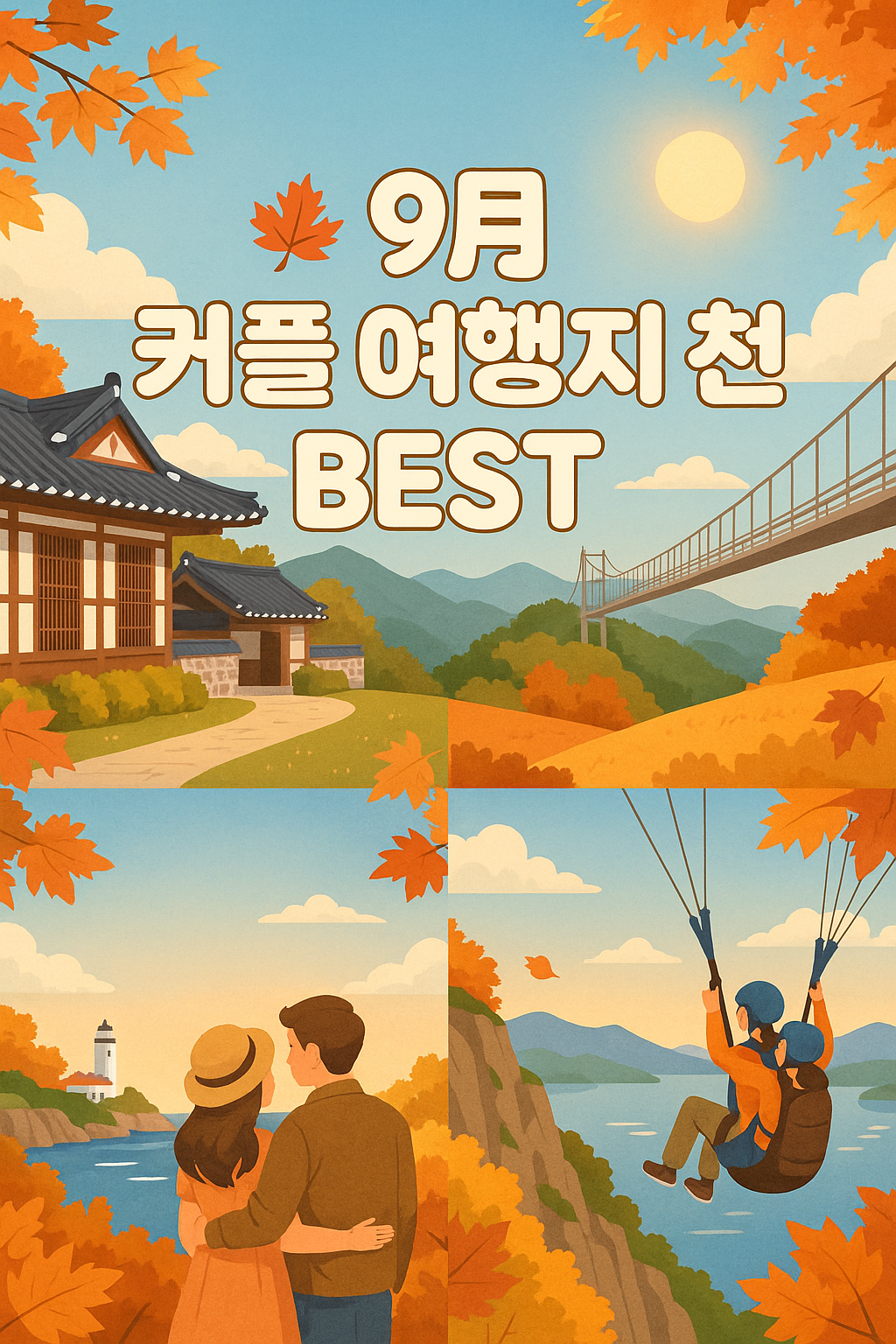 9월에 커플과 함께 떠나기 좋은 국내 여행지 추천