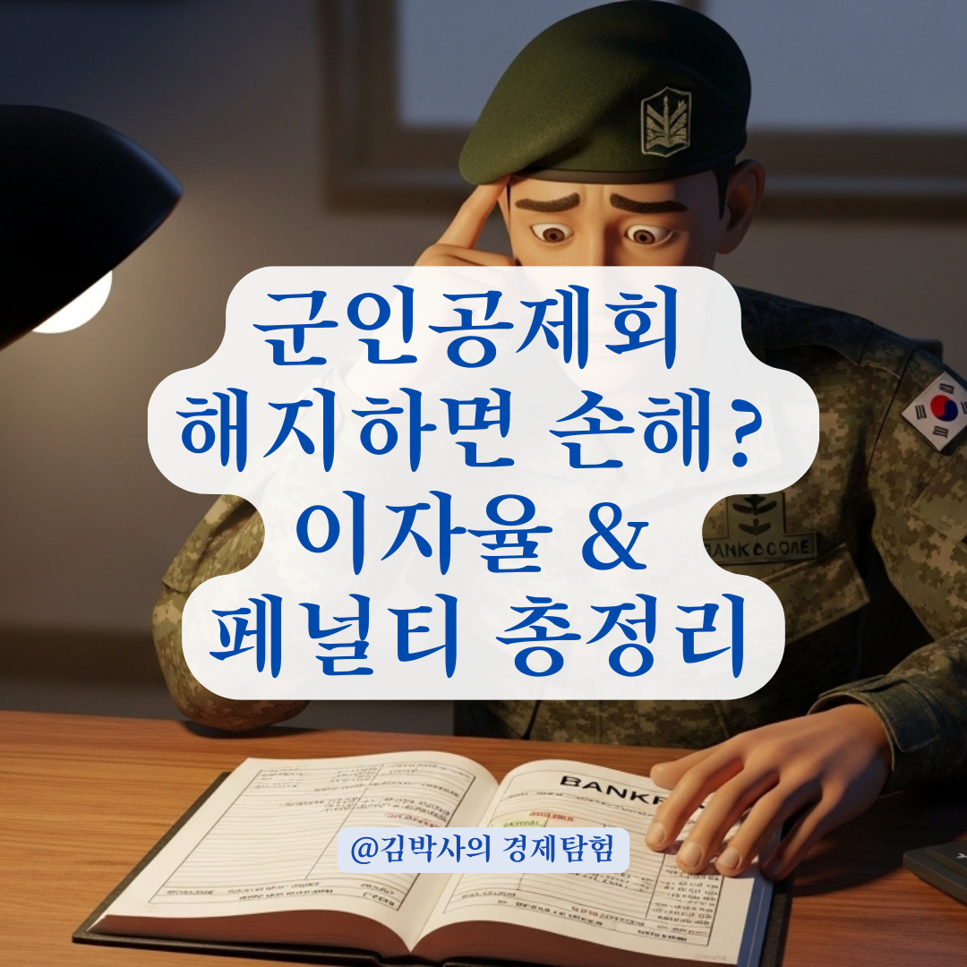 군인공제회 중도 해지 전 확인해야 할 가입 기간별 이자율 정리!