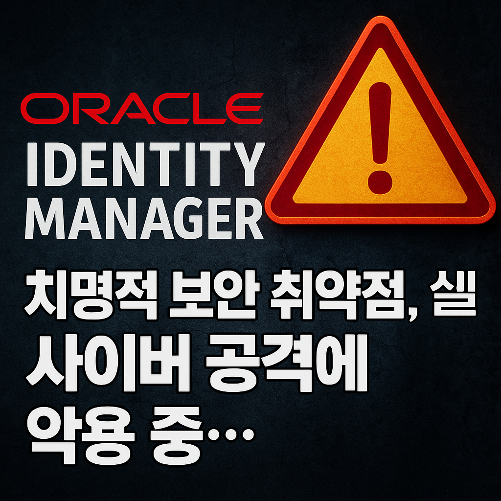 오라클 아이덴티티 매니저 보안취약점 악용 경고