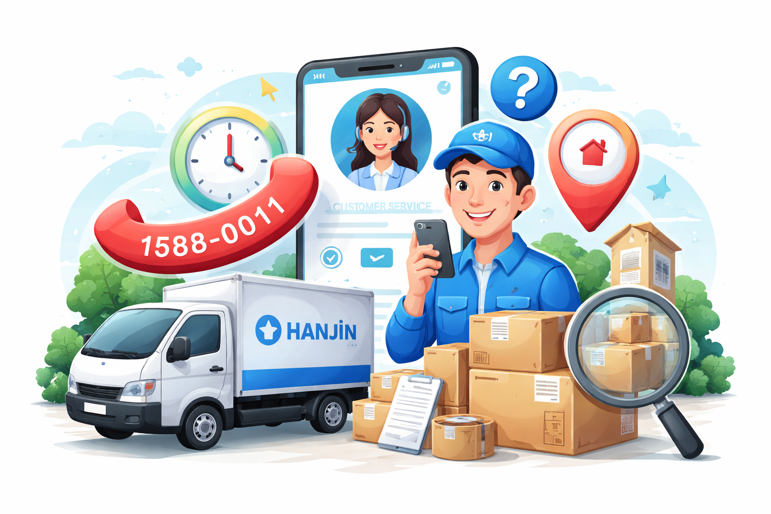 한진택배 고객센터 전화번호 총정리｜상담원 연결 방법&middot;운영시간 한눈에 관련 사진