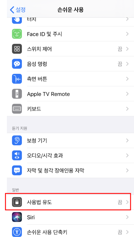 아이폰 사용법 유도-설정법-해제법-사생활 노출 없이 폰 빌려주기-자녀 필수