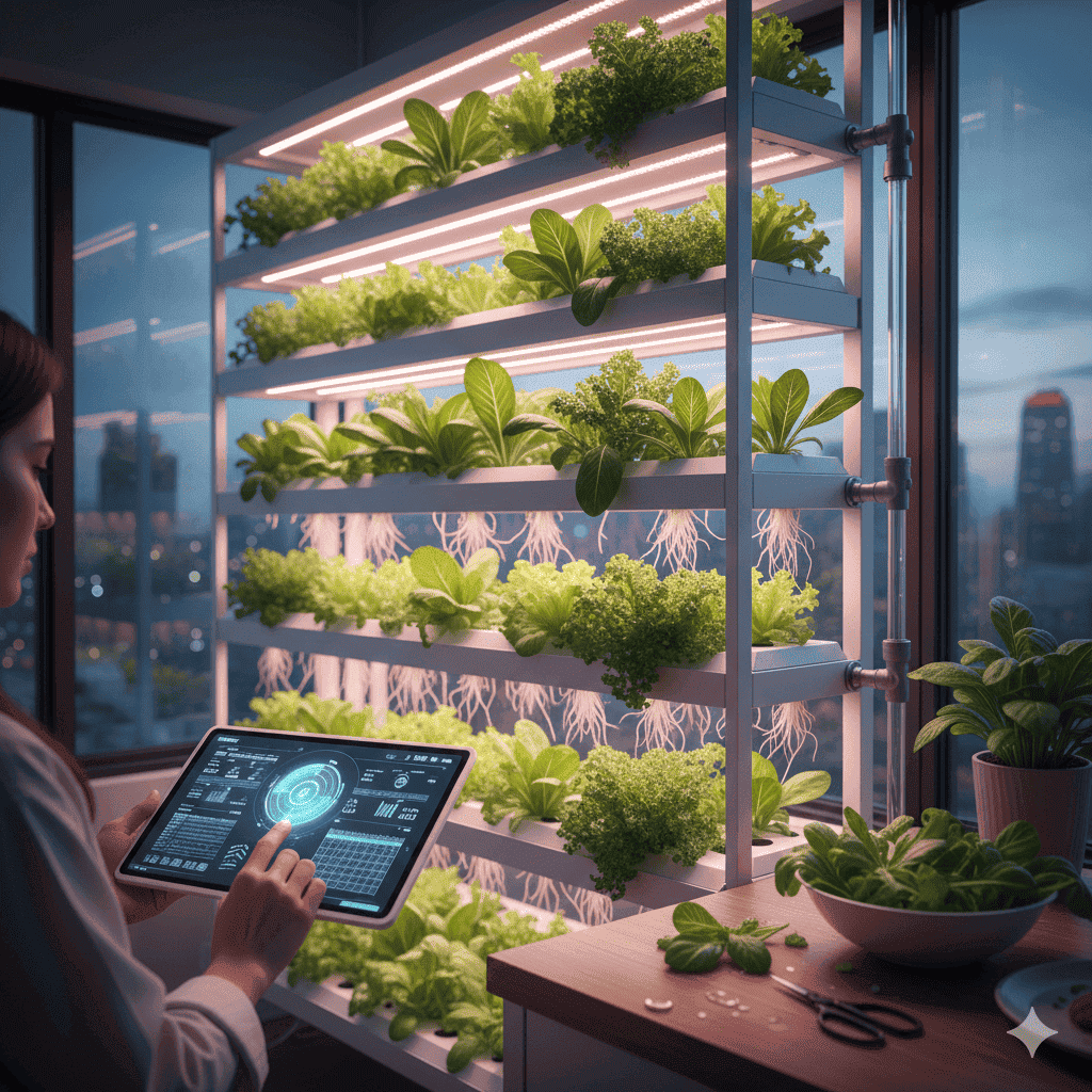 실내 수경재배 스마트팜 실사