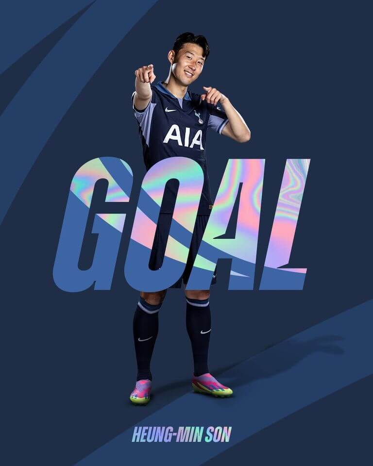 손흥민 골, 토트넘 홋스터 공식 포스터
