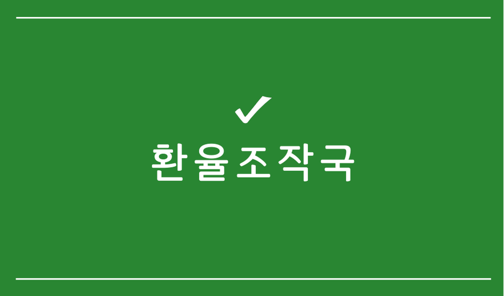 환율조작국