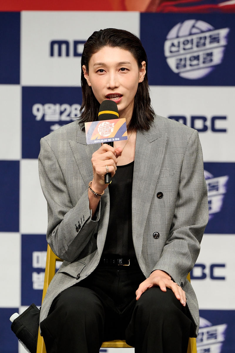 인터뷰중인 김연경