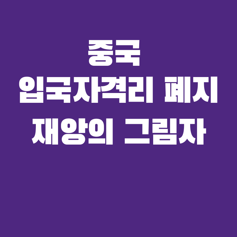 중국 입국자격리 폐지