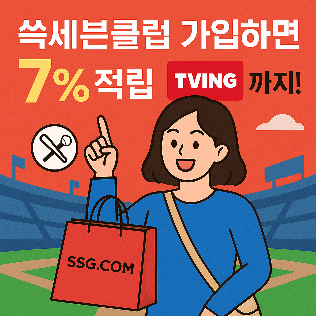 쓱세븐클럽 출시 장보기 7% 적립 티빙 프로야구 시청 탈쿠팡족 몰리는 이유