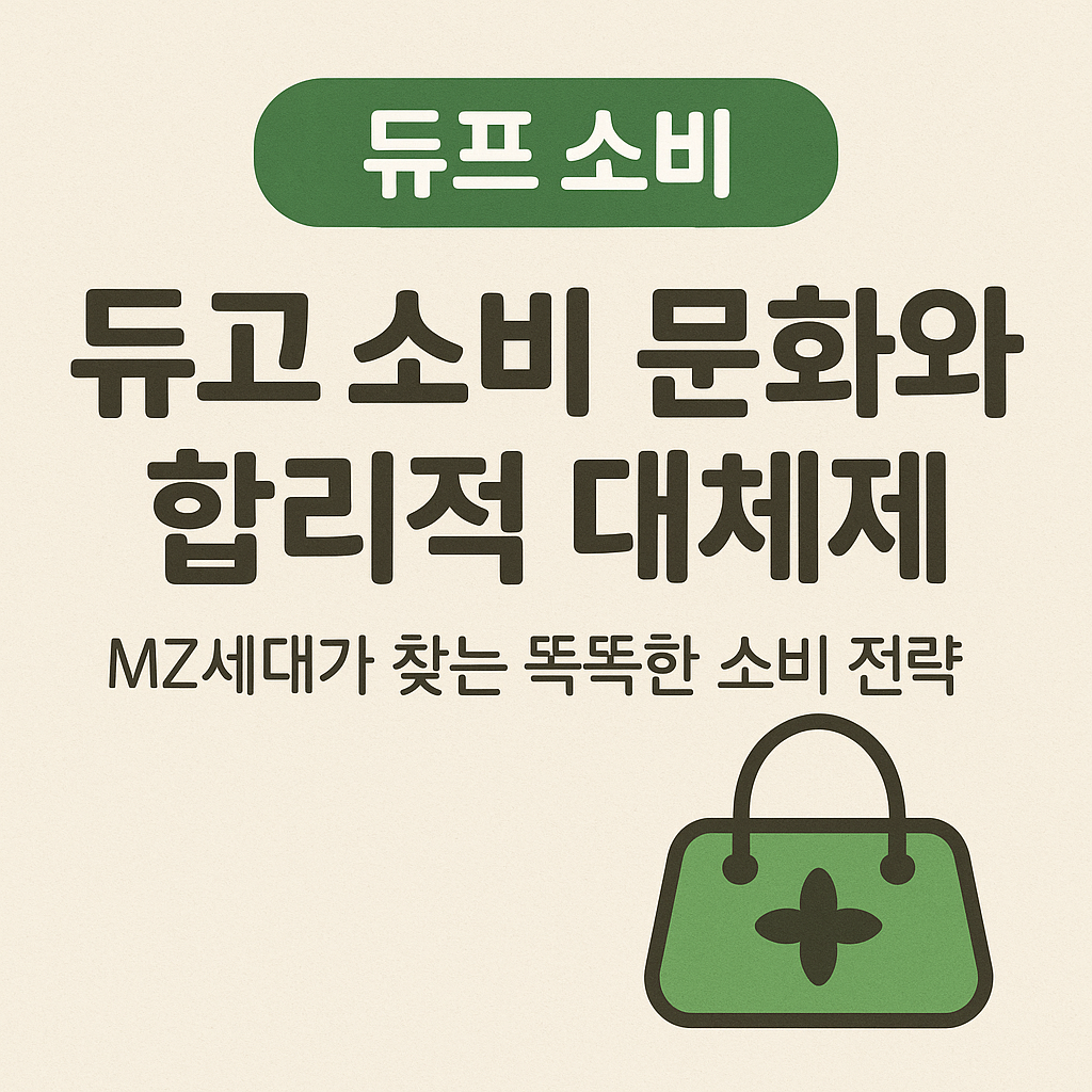 듀프(Dupe) 소비 문화와 합리적 대체제|MZ세대가 찾는 똑똑한 소비 전략