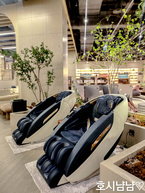 남양주 스파디움24 찜질방 휴게존 유료 안마 의자