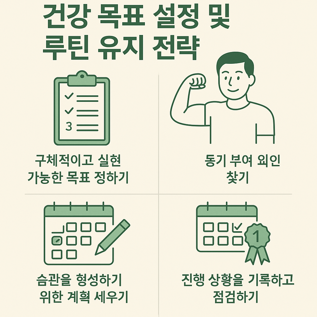 건강 목표 설정 및 루틴 유지 전략