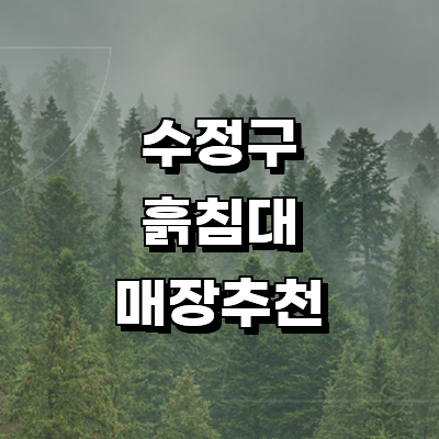 성남 수정구 흙침대