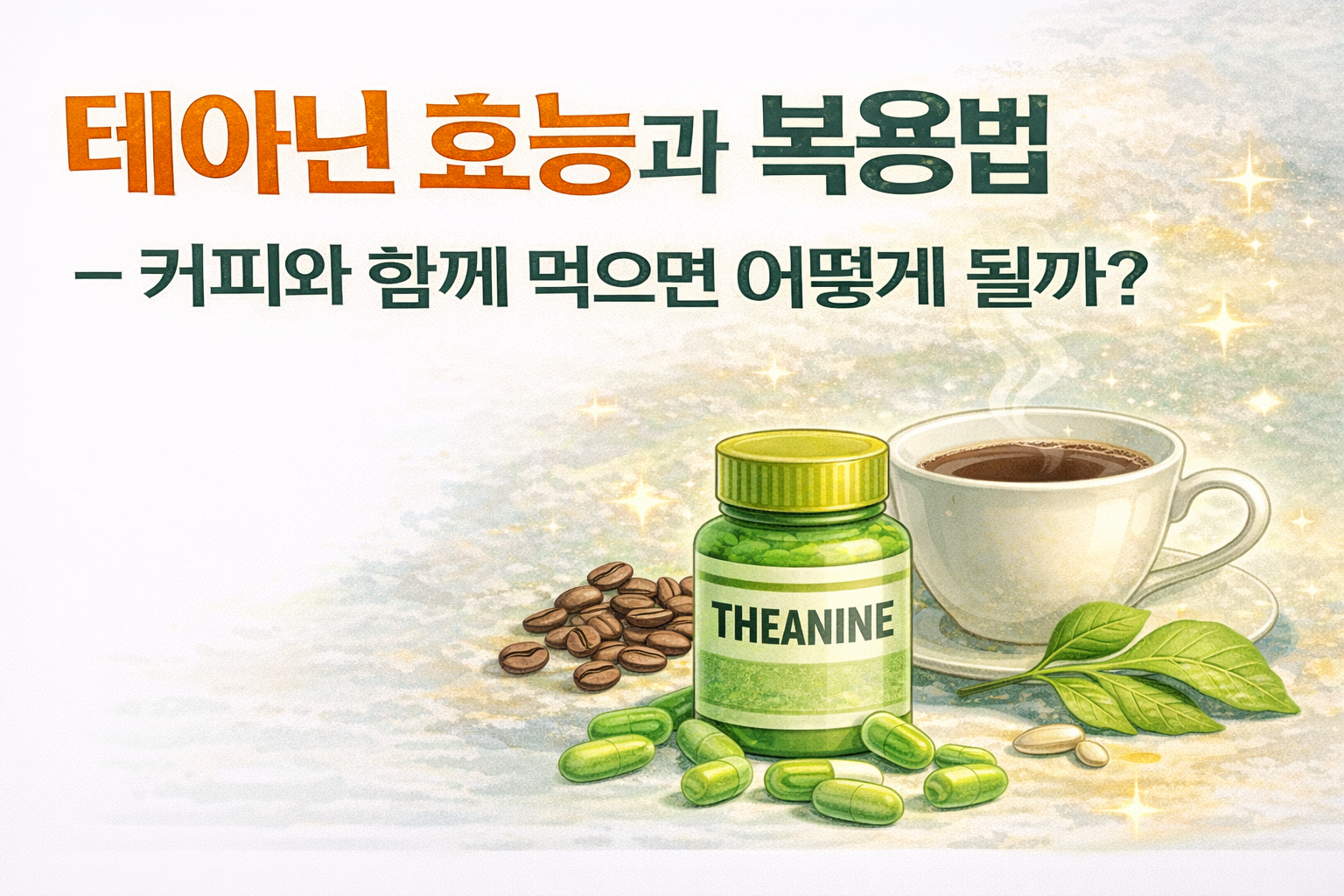 테아닌 효능과 복용법: 커피와 함께 먹으면 어떻게 될까?