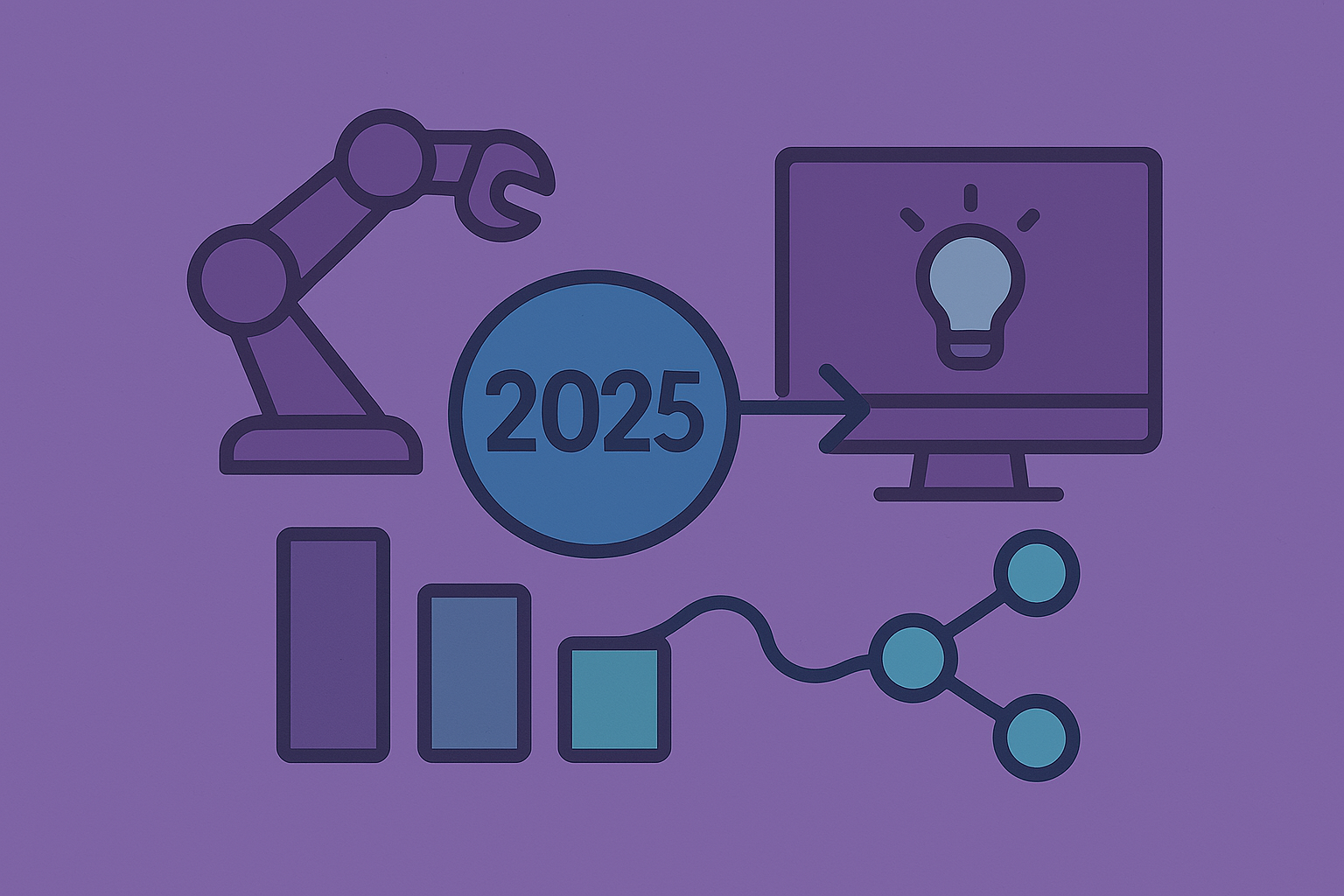AI 업무환경의 흐름과 스타일을 이미지로 형상화 함