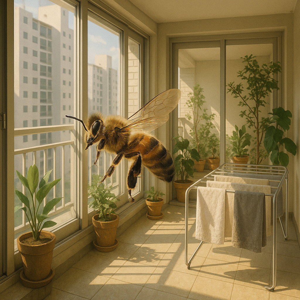 베란다 벌 이미지