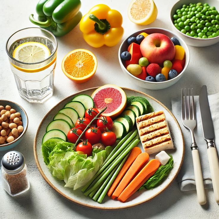 건강한 메뉴로 구성된 브런치 한상