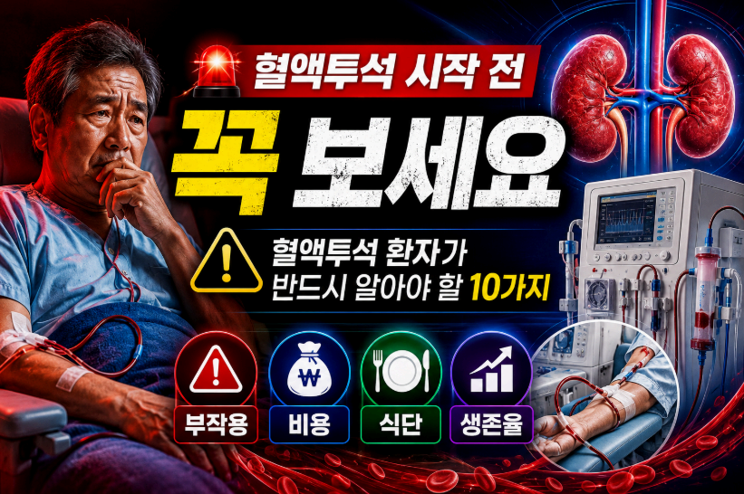 혈액 투석환자 이미지사진