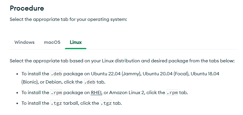 몽고sh 설치 절차