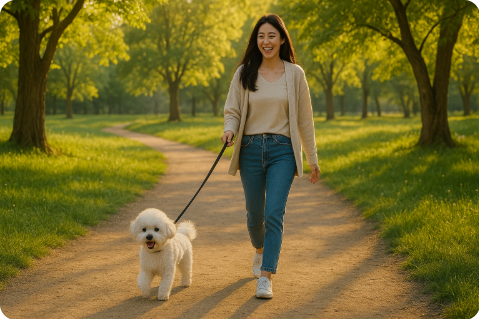 반려견과 행복한 여행 사진
