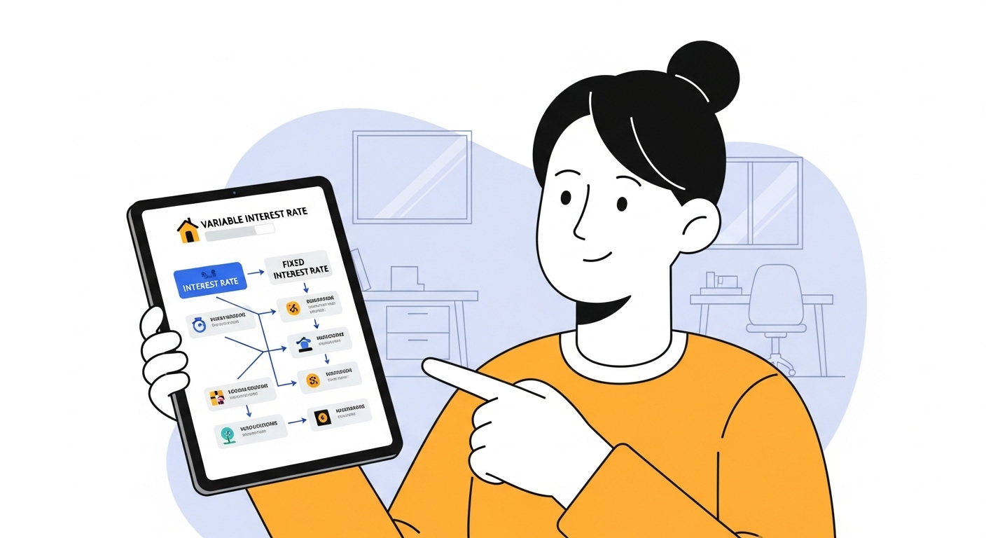 주택담보대출 금리 선택을 위한 의사결정 흐름도