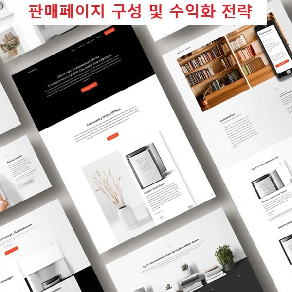 전자책 판매페이지 구성 예시 이미지