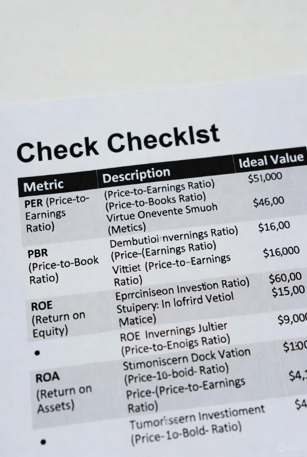 종목평가 체크리스트